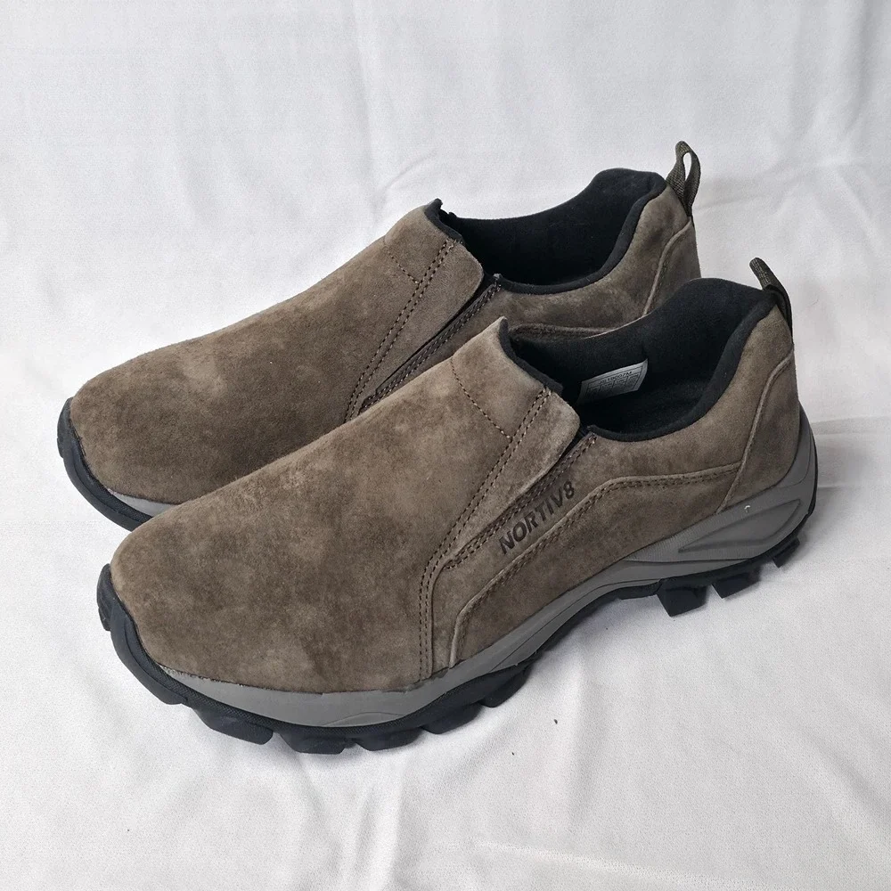 Nortiv 8 JS19007M Men's Jungle Moc Slip-On Hiking Loafers‎ Size 8.5 New